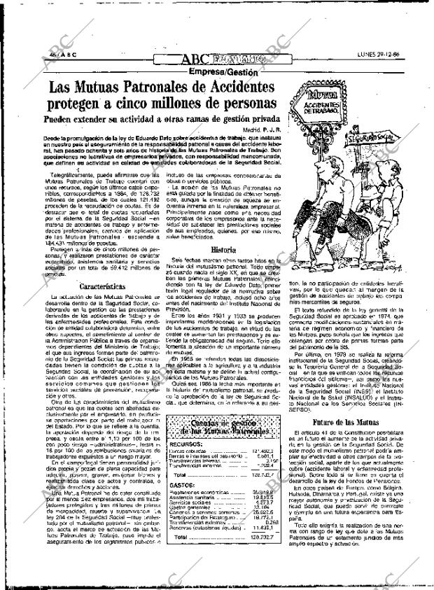 ABC MADRID 29-12-1986 página 46