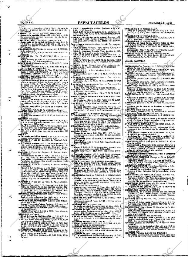 ABC MADRID 31-12-1986 página 100
