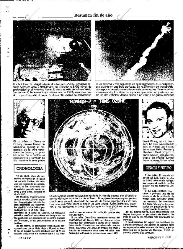 ABC MADRID 31-12-1986 página 118