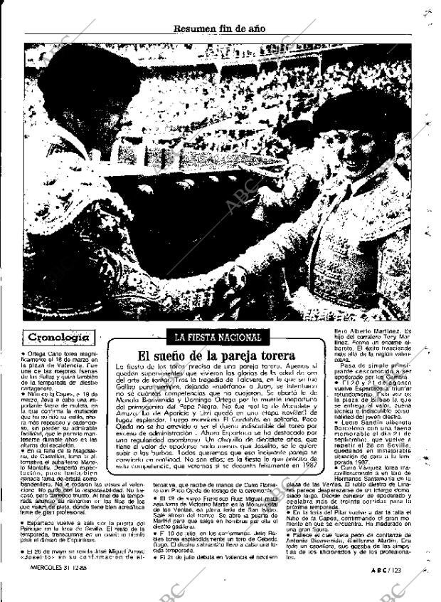 ABC MADRID 31-12-1986 página 123