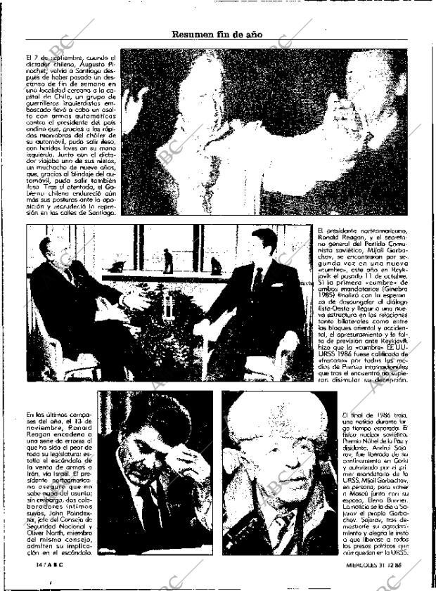 ABC MADRID 31-12-1986 página 14