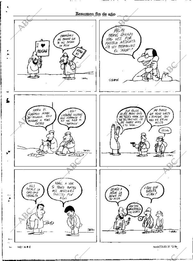 ABC MADRID 31-12-1986 página 142