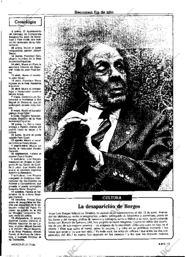 ABC MADRID 31-12-1986 página 15
