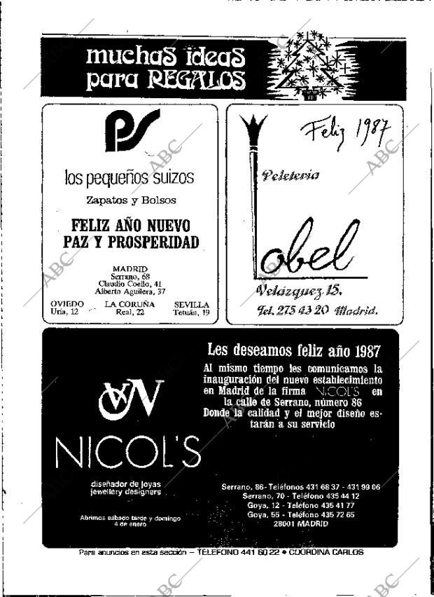 ABC MADRID 31-12-1986 página 18