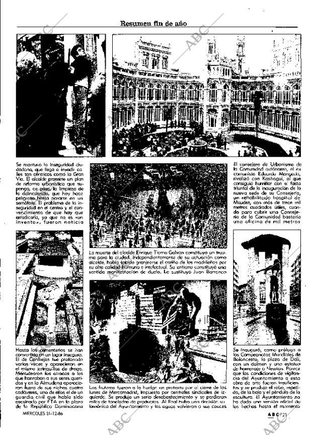 ABC MADRID 31-12-1986 página 21