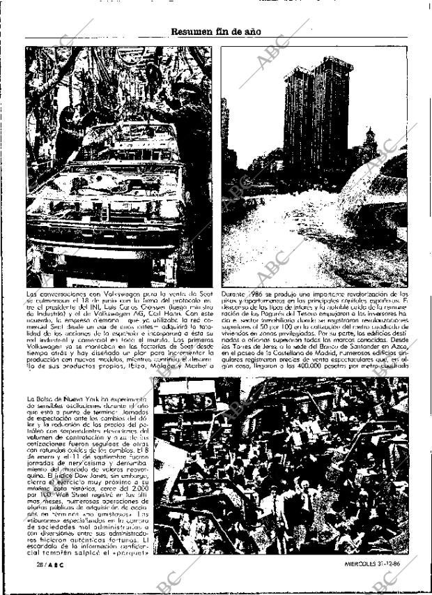 ABC MADRID 31-12-1986 página 28