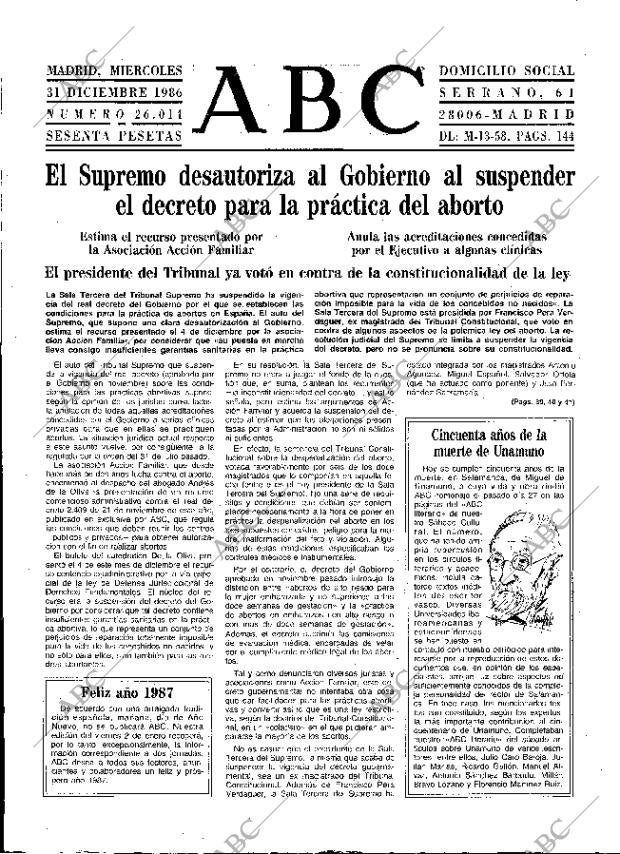 ABC MADRID 31-12-1986 página 33
