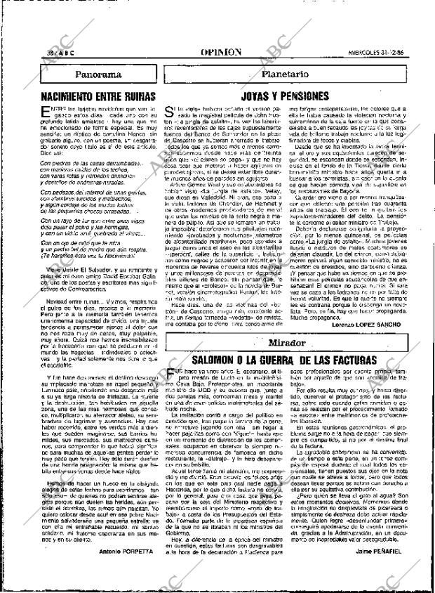 ABC MADRID 31-12-1986 página 38