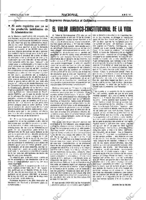ABC MADRID 31-12-1986 página 41
