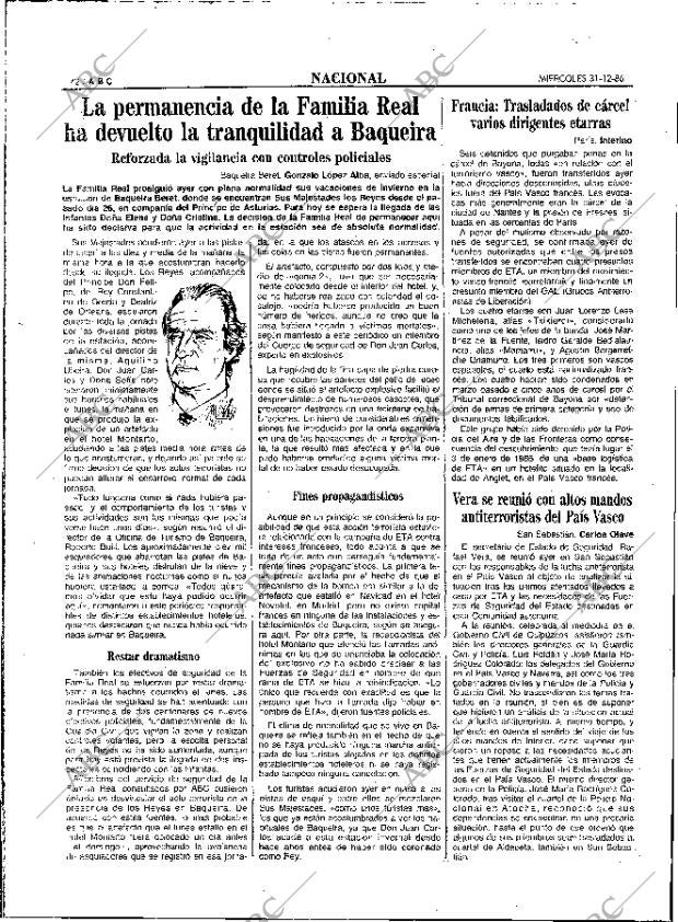 ABC MADRID 31-12-1986 página 42