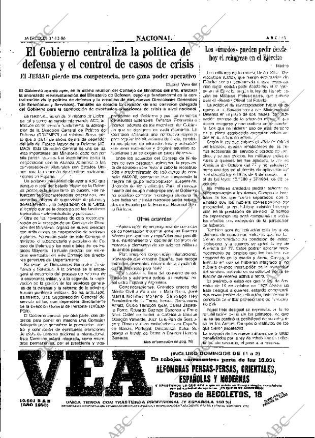 ABC MADRID 31-12-1986 página 43