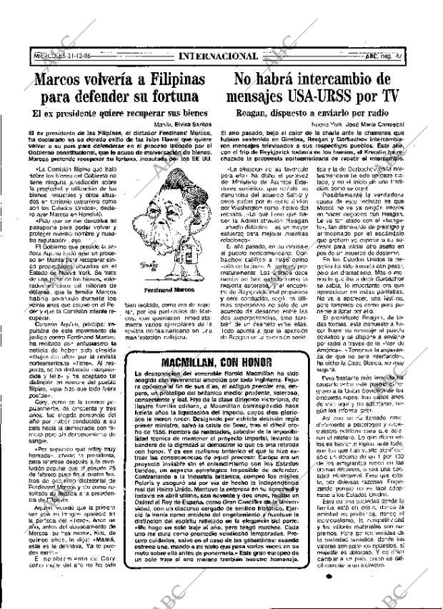ABC MADRID 31-12-1986 página 47