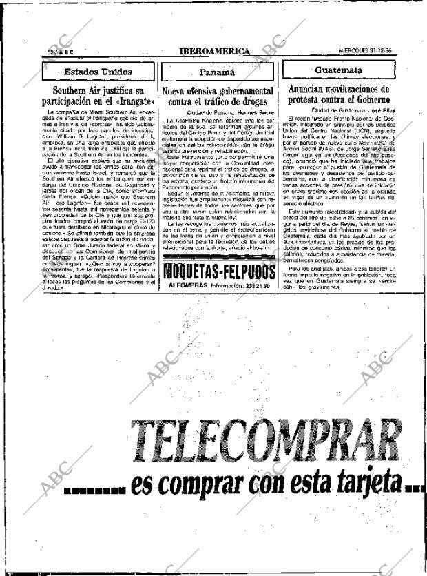 ABC MADRID 31-12-1986 página 52