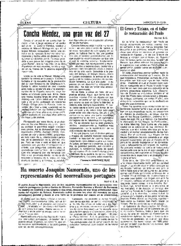 ABC MADRID 31-12-1986 página 66
