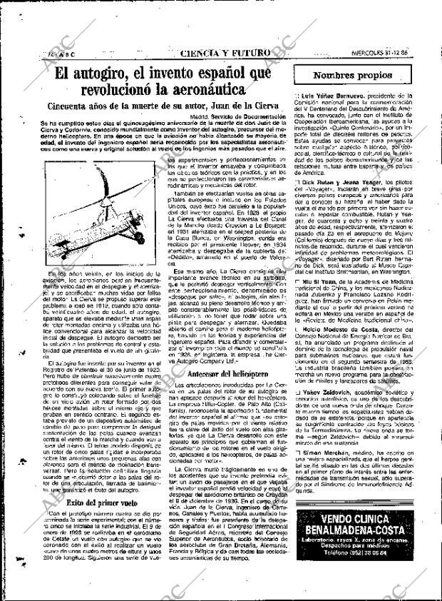 ABC MADRID 31-12-1986 página 74
