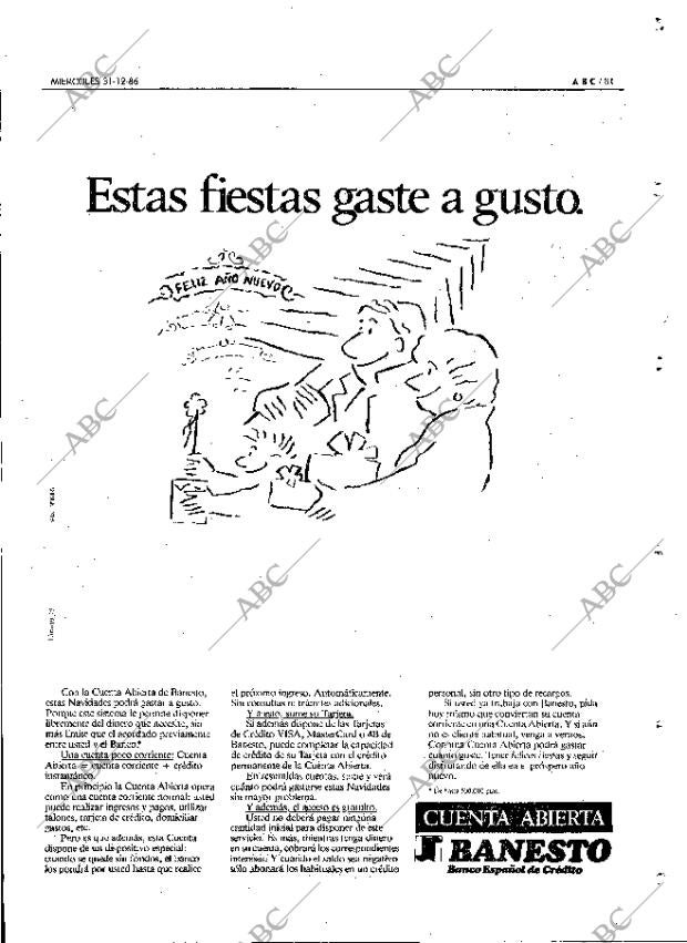 ABC MADRID 31-12-1986 página 81