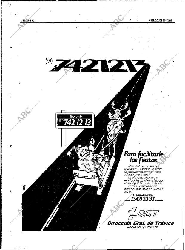 ABC MADRID 31-12-1986 página 84