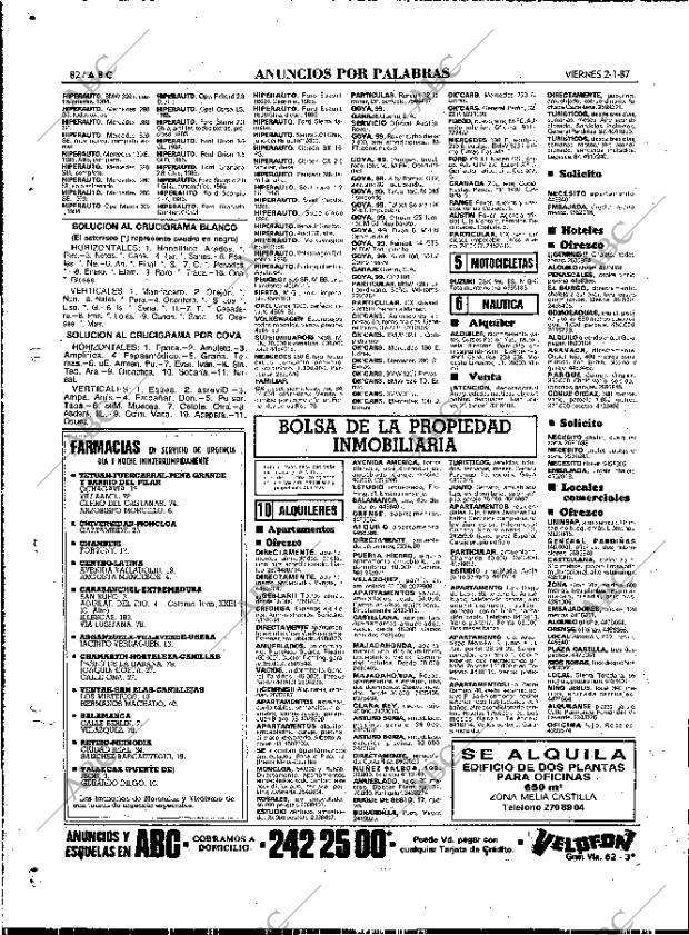 ABC MADRID 02-01-1987 página 82