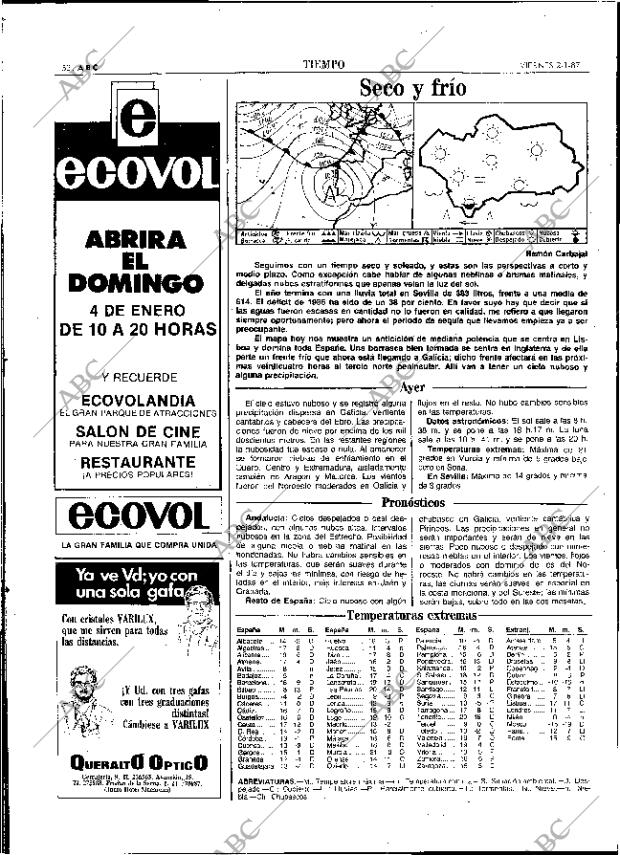 ABC SEVILLA 02-01-1987 página 52