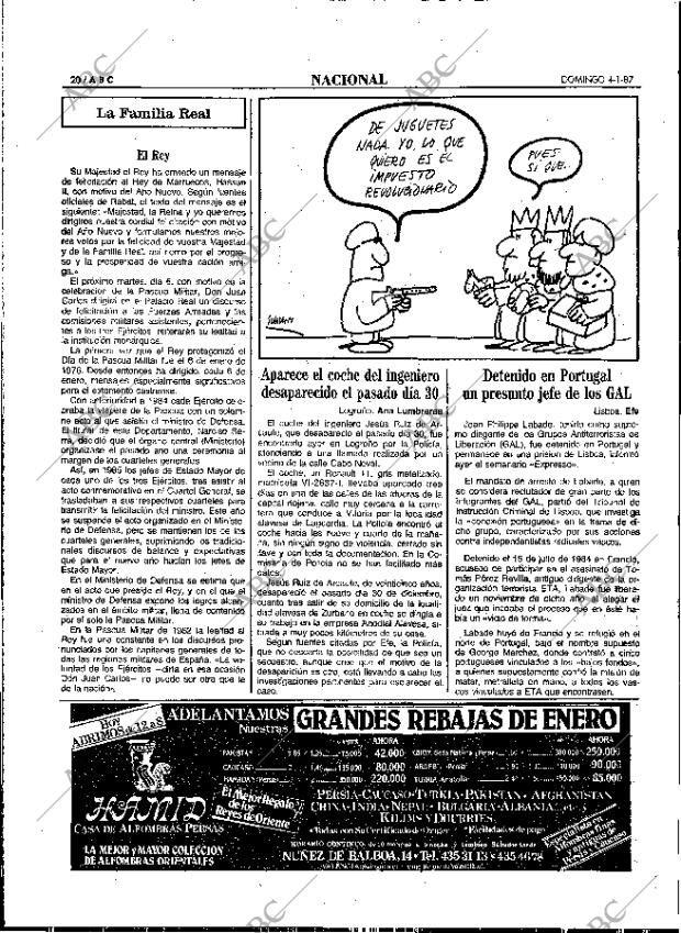 ABC MADRID 04-01-1987 página 20