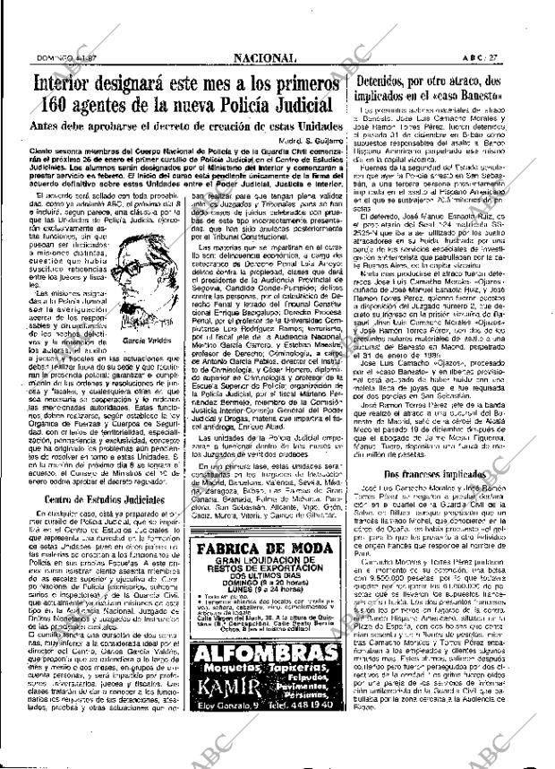 ABC MADRID 04-01-1987 página 27