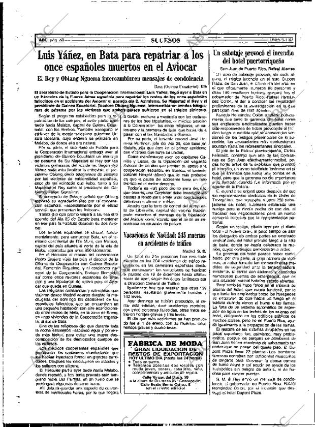 ABC MADRID 05-01-1987 página 60