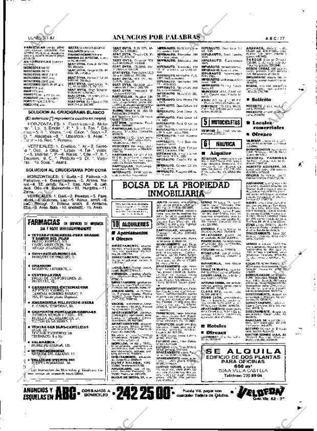 ABC MADRID 05-01-1987 página 77