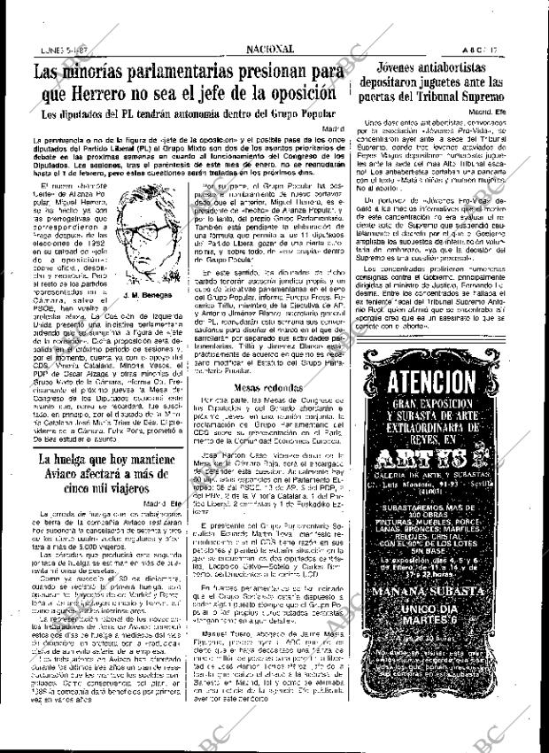 ABC SEVILLA 05-01-1987 página 17