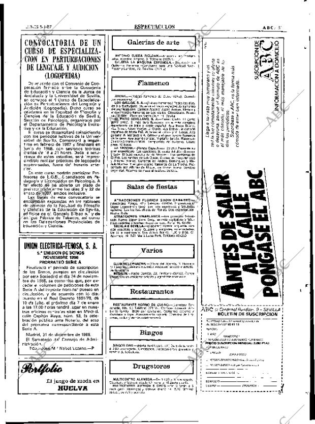 ABC SEVILLA 05-01-1987 página 51