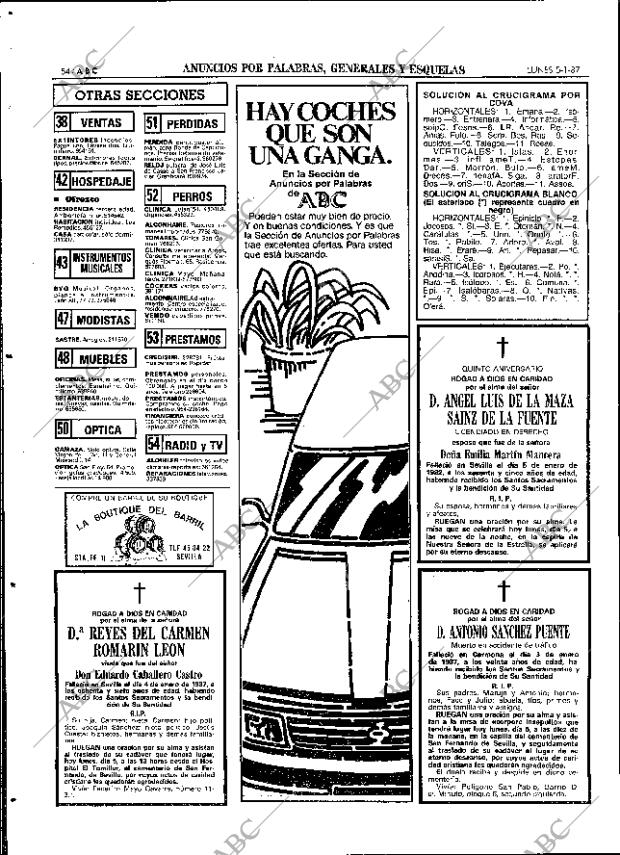 ABC SEVILLA 05-01-1987 página 54