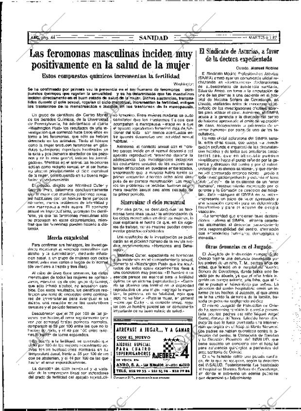 ABC MADRID 06-01-1987 página 44