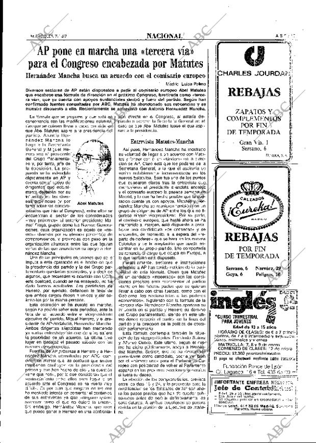 ABC MADRID 07-01-1987 página 19
