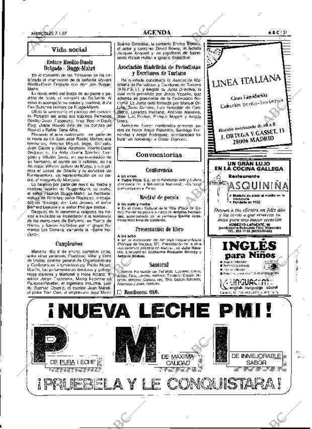 ABC MADRID 07-01-1987 página 31