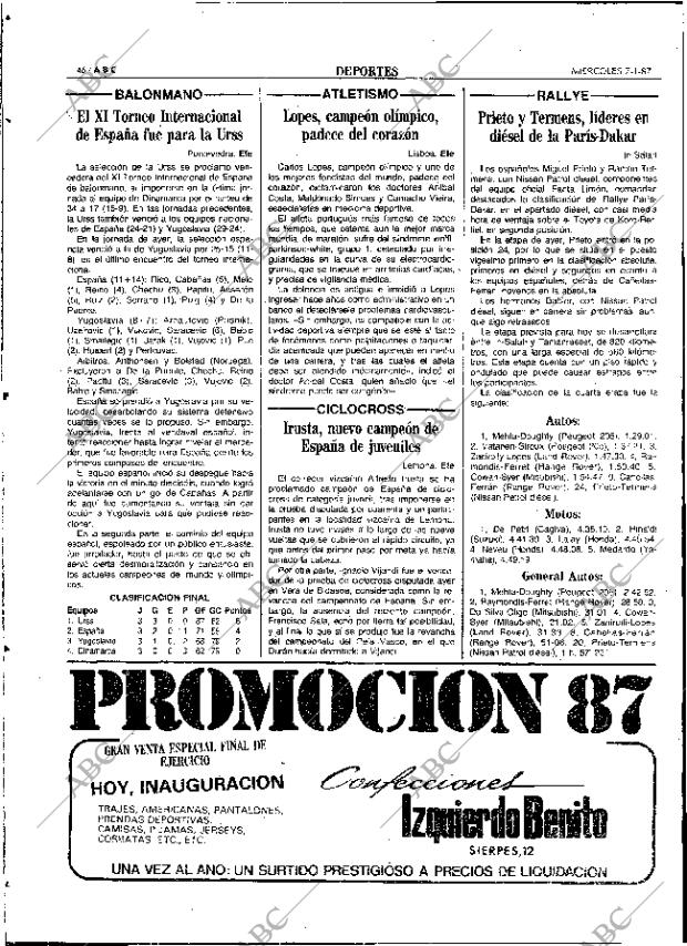 ABC SEVILLA 07-01-1987 página 46