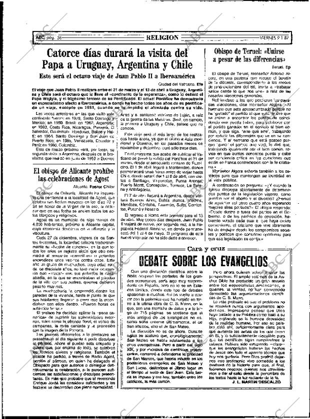 ABC MADRID 09-01-1987 página 36