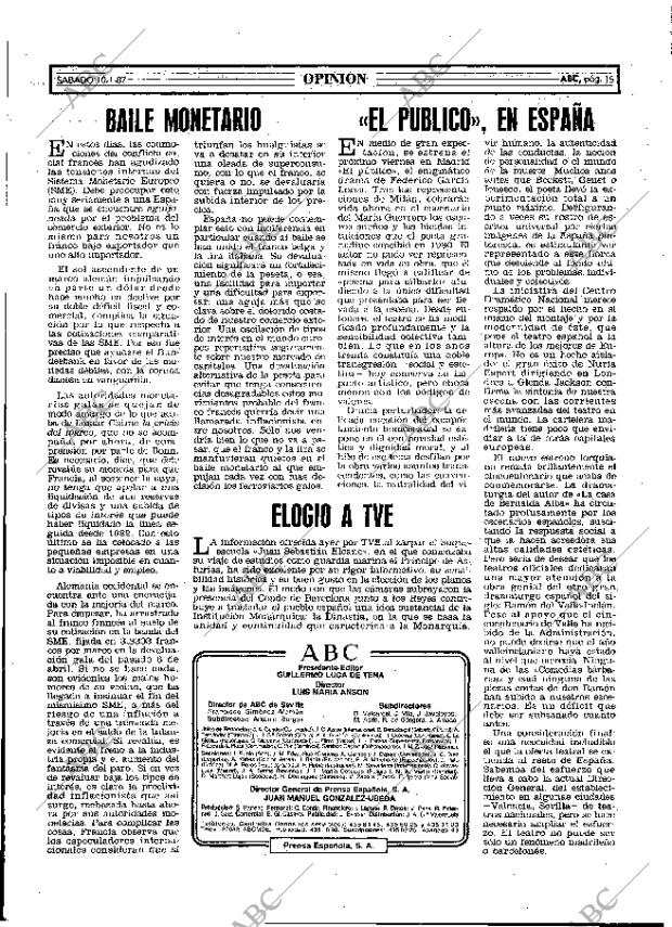 ABC MADRID 10-01-1987 página 15