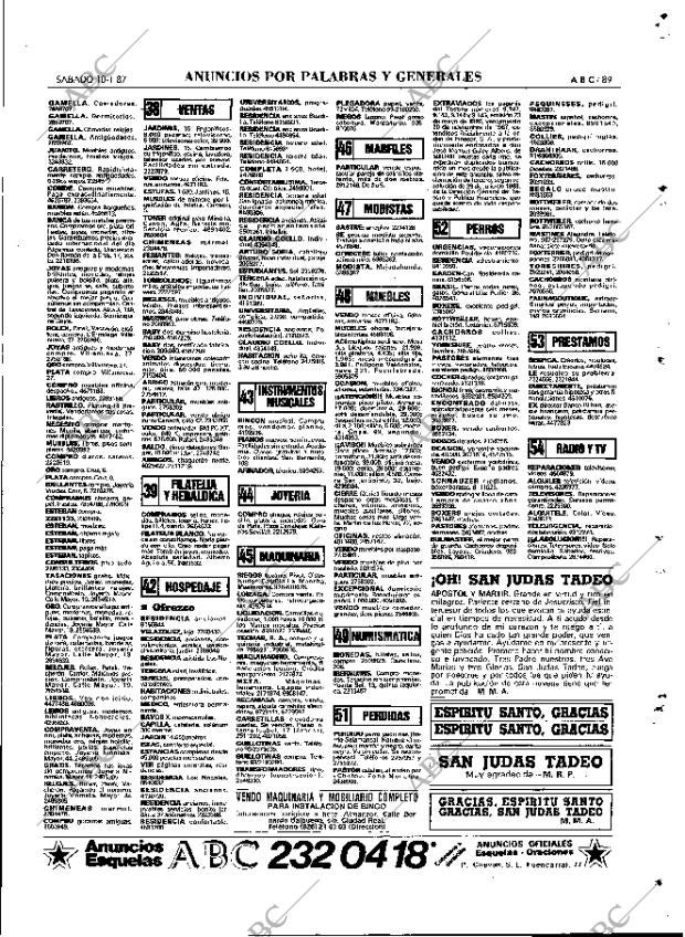 ABC MADRID 10-01-1987 página 89