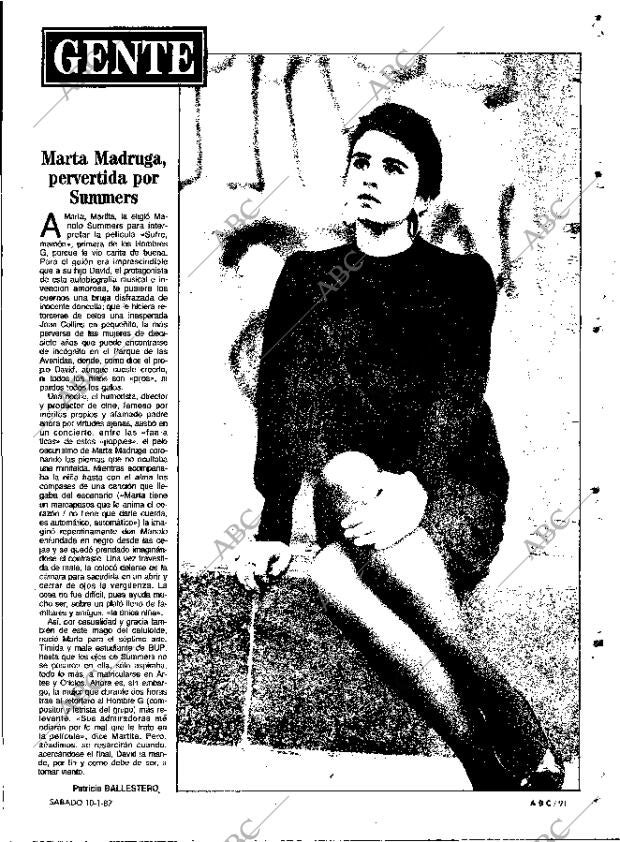 ABC MADRID 10-01-1987 página 91