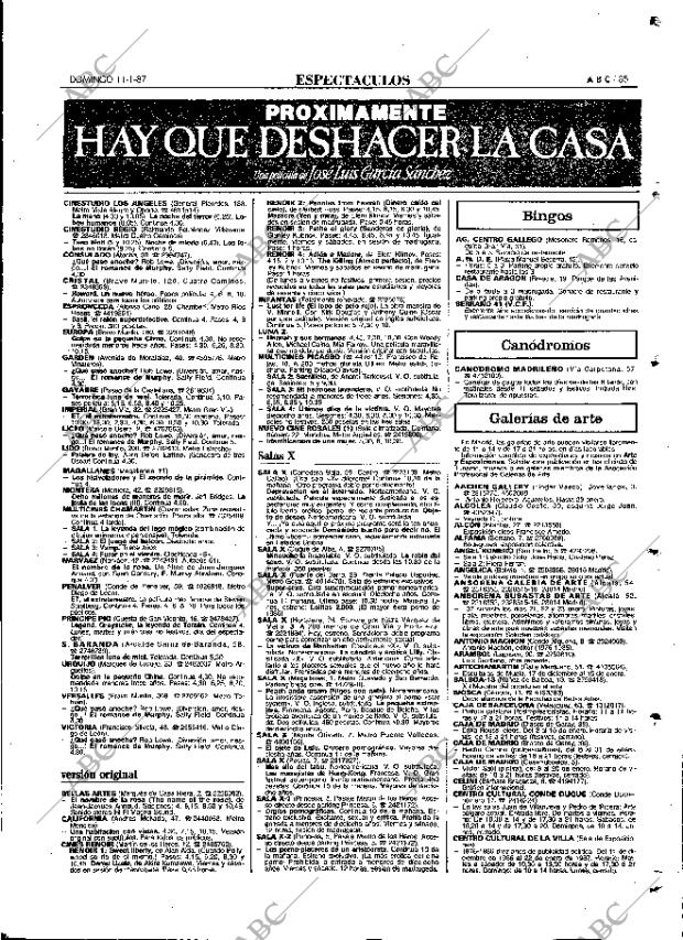 ABC MADRID 11-01-1987 página 85