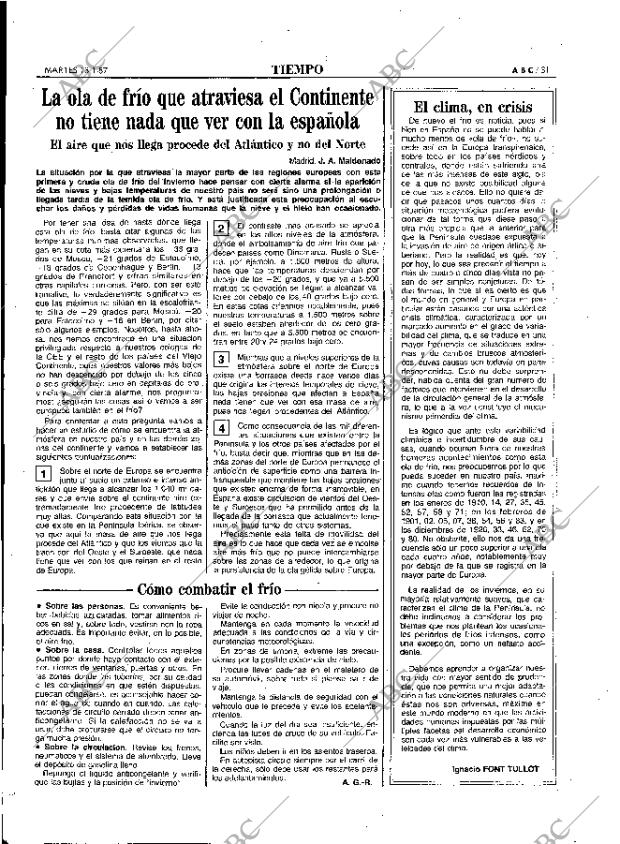 ABC MADRID 13-01-1987 página 31