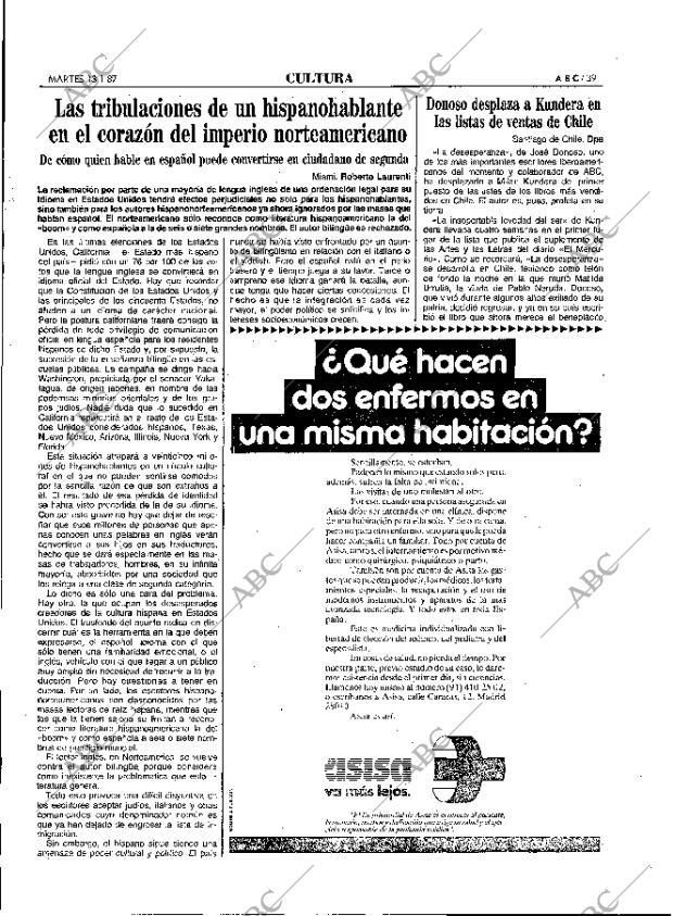 ABC MADRID 13-01-1987 página 39