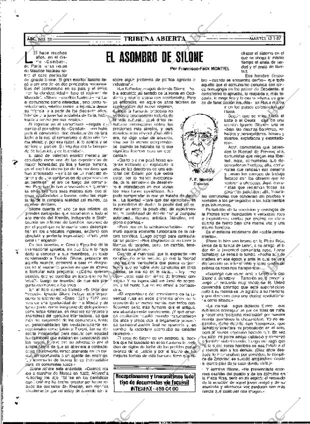 ABC MADRID 13-01-1987 página 50