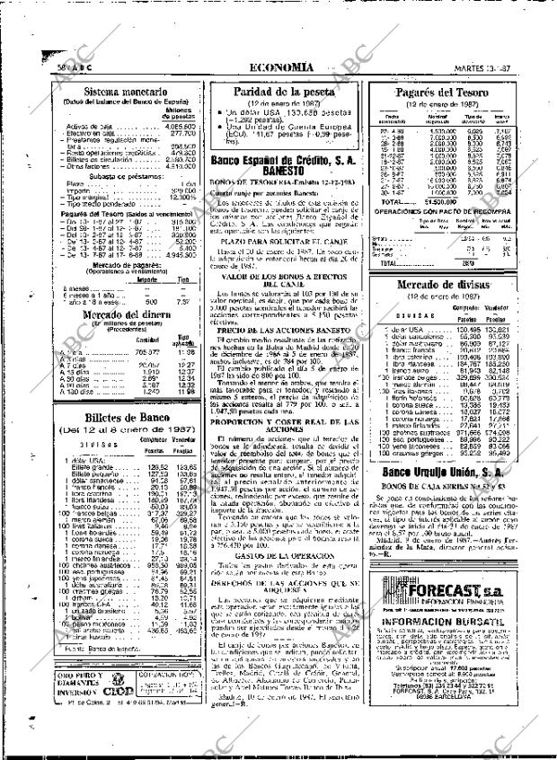 ABC MADRID 13-01-1987 página 58