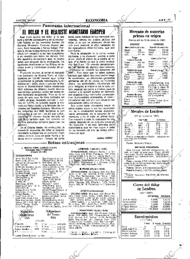 ABC MADRID 13-01-1987 página 59