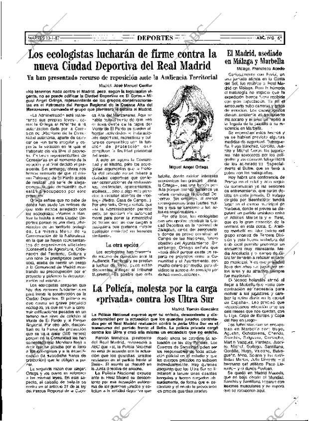 ABC MADRID 13-01-1987 página 61