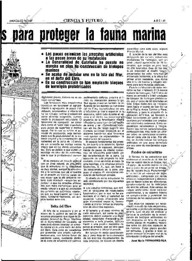 ABC MADRID 14-01-1987 página 49