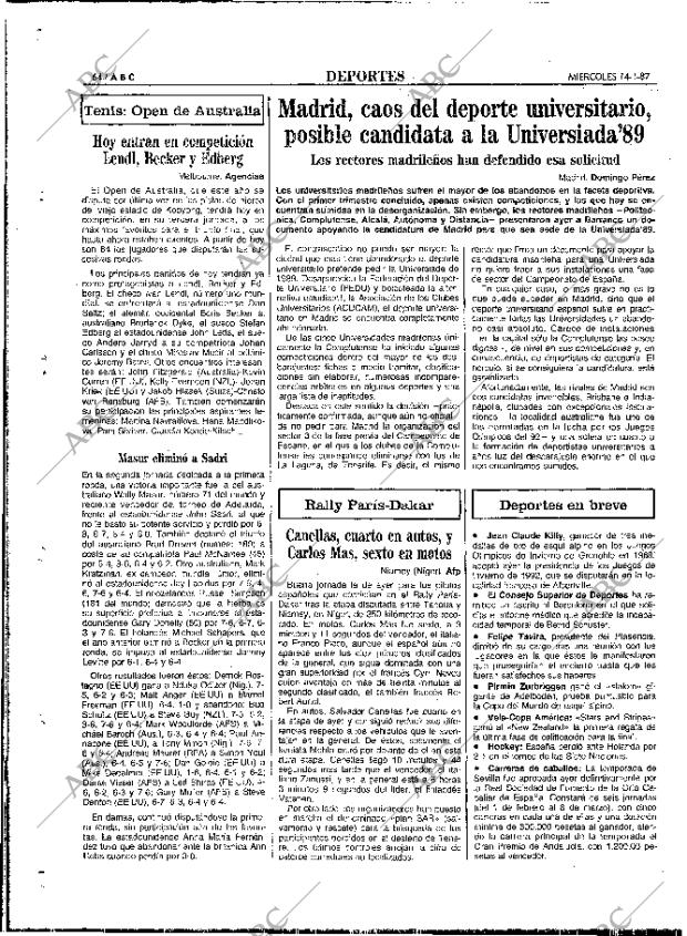 ABC MADRID 14-01-1987 página 64