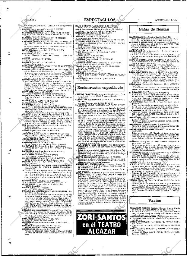 ABC MADRID 14-01-1987 página 70