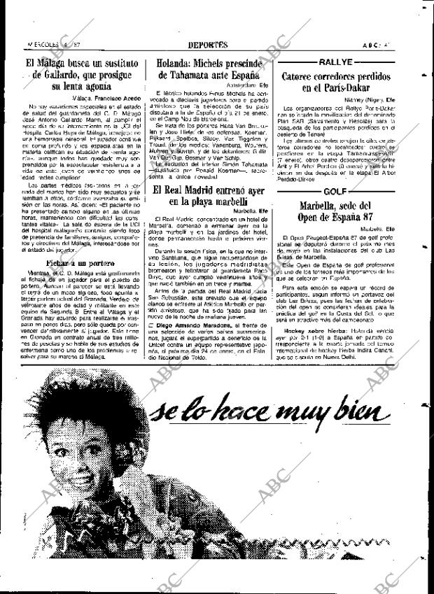 ABC SEVILLA 14-01-1987 página 41