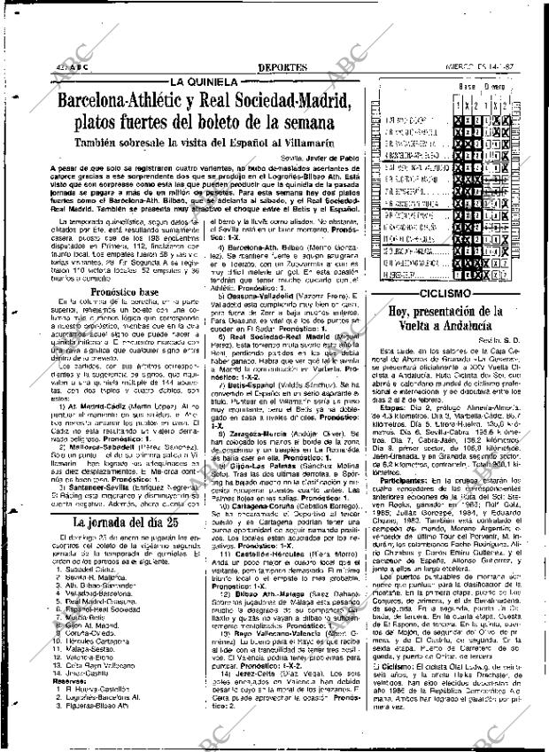 ABC SEVILLA 14-01-1987 página 42